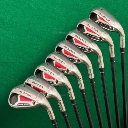 TaylorMade Burner Superlaunch 4-AW Iron Set REAX 65 Superfast Graphite Seniors