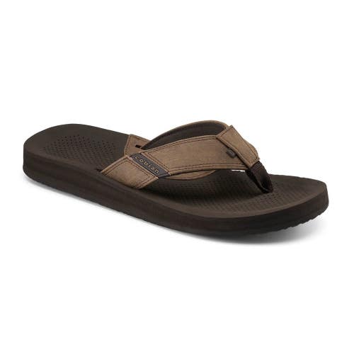 Cobian ARV 2 ARV19-201 Flip Flop Men's 8 Brown Chocolate Leather Sandals DAB111