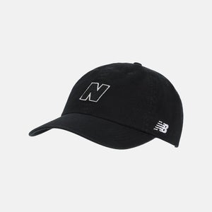New Balance Baseball Cap Men's One Size Black Embroidered Logo Adjustable DAB67