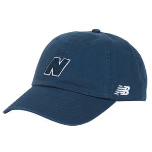 New Balance 6 Panel Block N Hat V 2.0 Baseball Cap Men's Blue Strapback DAB68