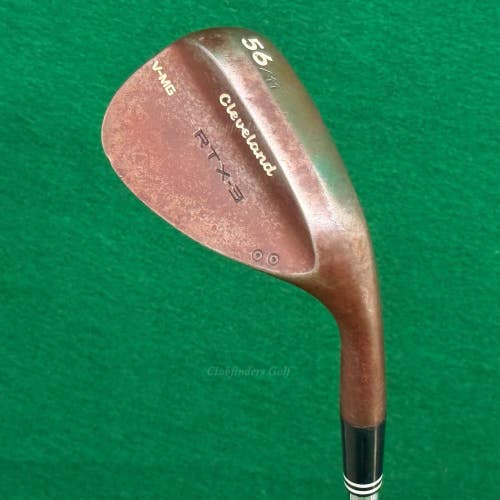 Cleveland RTX-3 V-MG Raw 56-11 56 Sand Wedge Stepped Steel Wedge Flex