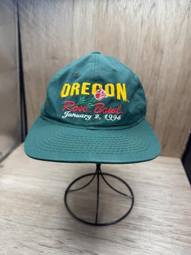 Vintage Oregon Ducks Snapback Hat Rose Bowl 1995 Headmaster