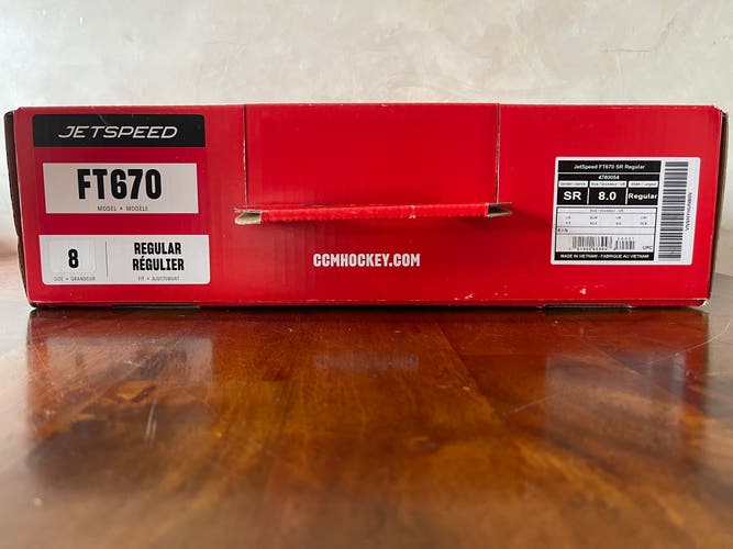 2023 CCM JetSpeed FT670 Hockey Skates Regular Width 8 (Used)