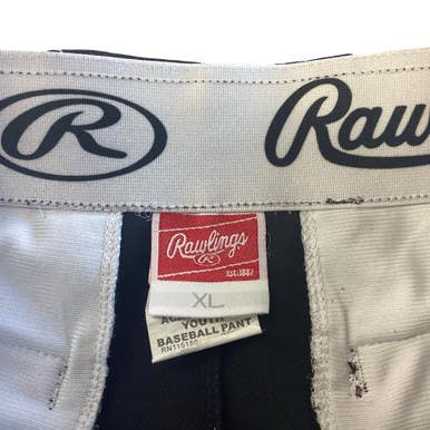 Used Rawlings RAWLINGS BASEBALL PANTS BB/SB Pant Mens Black XL 11760-S000089004