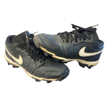 Used Nike AIR JORDAN BASEBALL CLEATS BB/SB Cleats Black Junior 04.5 11760-S000089000