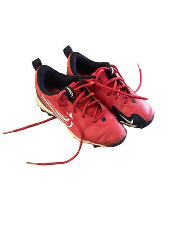 Used Nike TROUT SIZE 3 BB/SB Cleats Red Junior 03 11760-S000088991