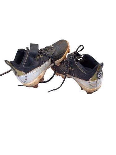 Used Under Armour BH BASEBALL CLEATS BB/SB Cleats Black Youth 11.0 11760-S000088977