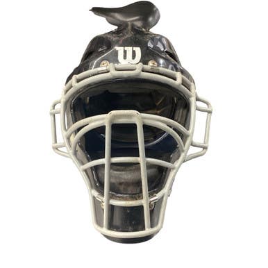 Used Wilson CATCHERS HELMET Catchers Helmet w/Mask Black SM 11760-S000088930