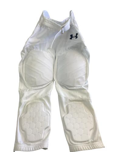 Used Under Armour Youth FB Integrated Pants White SM 11760-S000088924