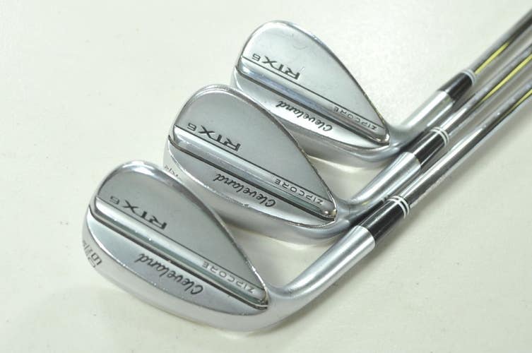 LEFT HAND Cleveland RTX-6 Zipcore Tour Satin 50*,54*,60* Wedge Set Steel #212848