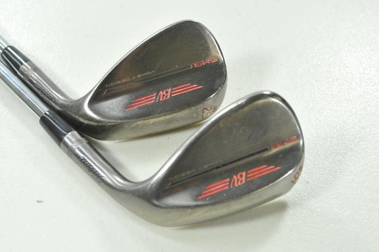 Titleist Vokey SM9 Brushed Steel 52*, 56* Wedge Set RH Wedge Flex Steel # 210039