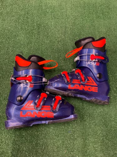 Mondo 19 & 19.5 Kid's Lange RSJ 50 All Mountain Ski Boots (Used)
