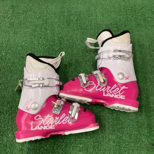 Mondo 18 & 18.5 Kid's Lange Starlet 50 All Mountain Ski Boots (Used)