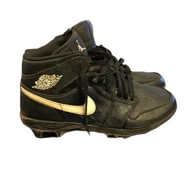 Used Jordan 1 Mid TD Adult Football Cleats Black Senior 9.5 11730-S000070005