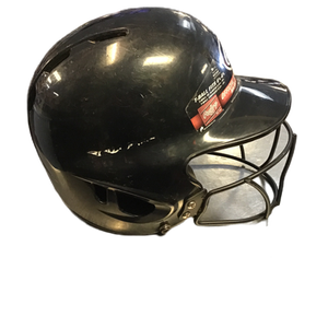 Used Rawlings MLTBH-R1 Batting Helmet w/Mask Black One Size 11730-S000070014