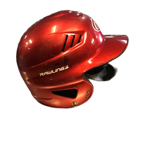 Used Rawlings Youth Coolflo Batting Helmet No Mask Red One Size 11730-S000070020