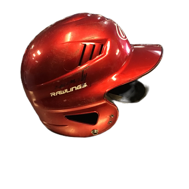 Used Rawlings Youth Coolflo Batting Helmet No Mask Red One Size 11730-S000070020