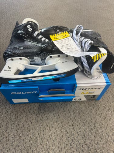 Bauer Supreme M50 Pro Hockey Skates Size 4 (New) Fit 3