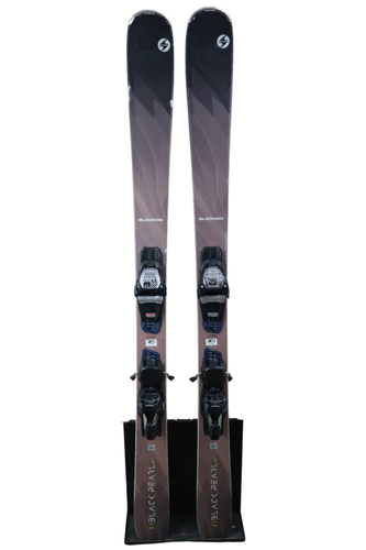 USED 2020 Blizzard Black Pearl 82 SP Skis 145cm - Marker TCX Bindings