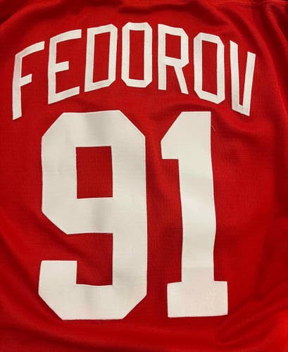 Nike Detroit hockey jersey Fedorov XXL