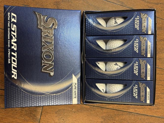 2 Dozen New Q Star Tour Golf Balls White