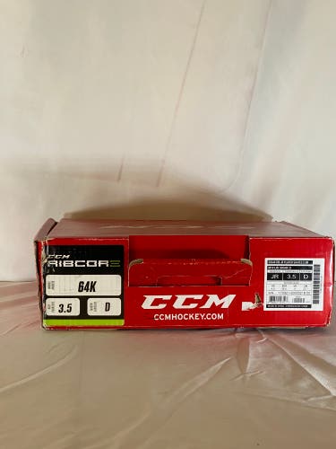 CCM Ribcor 64K Hockey Skates Regular Width Size 3.5 (New)