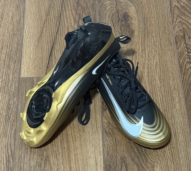 Nike Vapor‎ Speed 3 Black Gold Football Cleats FB3303-003 Men\'s Size 11.5 NEW Black Gold white Men main image 3