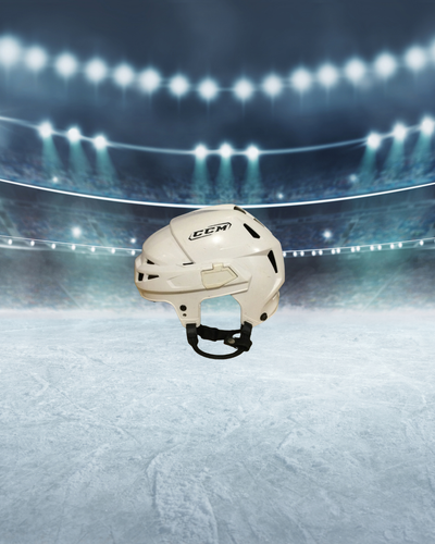 CCM Vector V08 White Medium Helmet