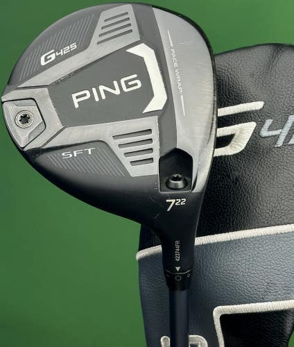 PING G425 SFT Fairway 7-Wood 7W 22* Alta CB 65 Regular Flex w/ Headcover