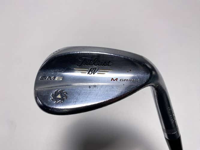 Titleist Vokey SM6 Tour Chrome Lob Wedge LW 58* 8 Bounce M-Grind Wedge RH