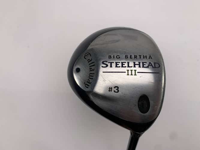Callaway Steelhead III 3 Fairway Wood 15* System III Regular Graphite Mens RH