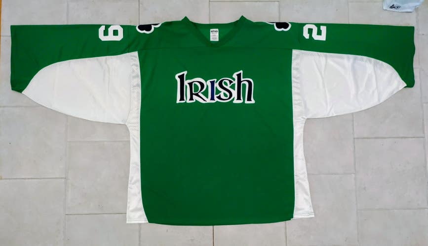 H7100 "Irish" Style Hockey Goalie Jersey - 4XL - Kelly Green- Numbered