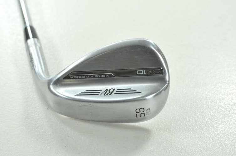 Titleist Vokey SM10 Tour Chrome 58*-06K Wedge Right BV Wedge Flex Steel # 213117