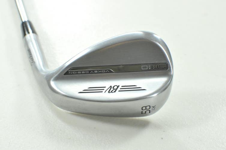 Titleist Vokey SM10 Tour Chrome 58*-14K Wedge Right BV Wedge Flex Steel # 213126