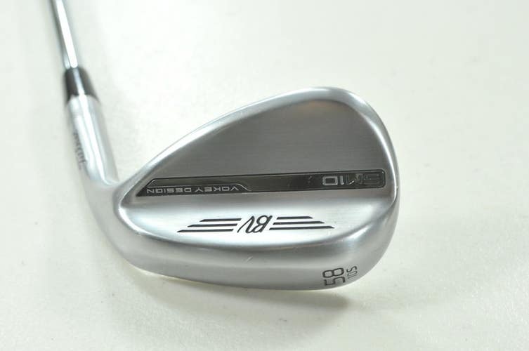 Titleist Vokey SM10 Tour Chrome 58*-10S Wedge Right BV Wedge Flex Steel # 213123