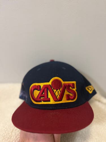 New Era Hardwood Classics NBA Cleveland Cavs Custom LeBron James SnapBack Hat