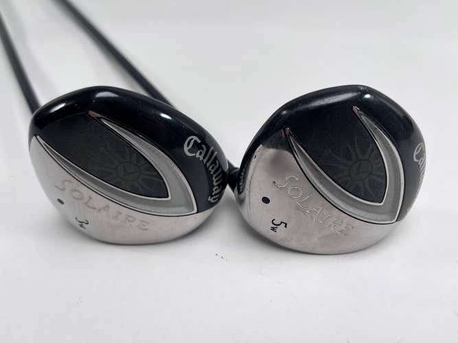Callaway Solaire 3 & 5 Fairway Wood Set 15* 18* 55g Ladies Graphite Womens RH