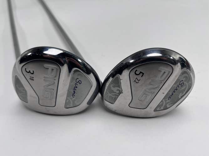 Ping Serene 3 & 5 Fairway Wood Set 18* 22* ULT210 Ladies Graphite Womens RH