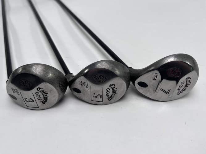 Callaway S2H2 Wood Set 3 5 7 | 15* 18* 21* RCH 60 Regular Graphite Mens RH