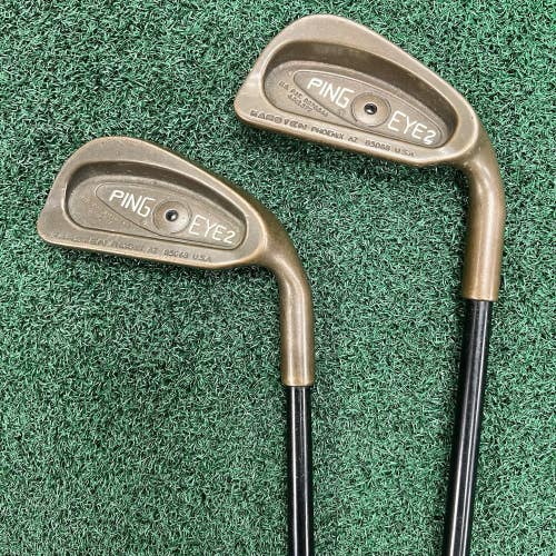 Ping Eye 2 Plus BeCu Copper Black Dot 3 & 4 Irons MRH Stiff Flex Graphite Shafts