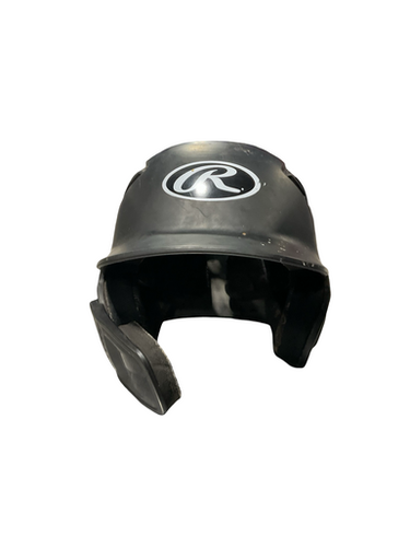 Used Rawlings BASEBALL HELMET 6 3/8-7 1/8 Batting Helmet No Mask Black One Size 11834-S000047771