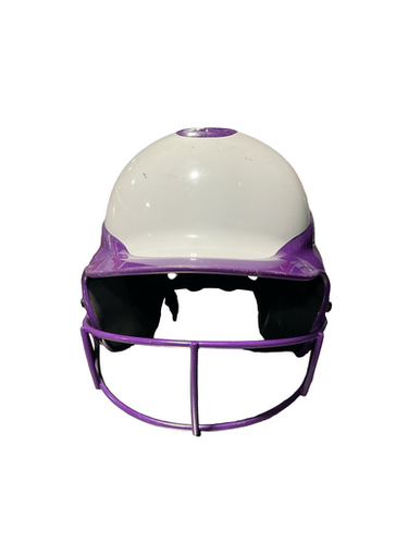 Used RIP-IT 6 - 6 7/8 HELMET Batting Helmet w/Mask Purple And White One Size 11834-S000047718