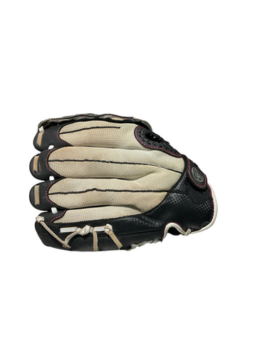 Used Mizuno FINCH RH Throw Fastpitch Gloves Black And White 11" 11834-S000047715