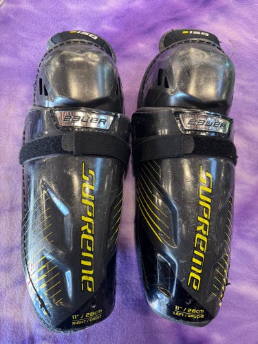 Junior Bauer Supreme S150 Shin Pads 11" (Used)