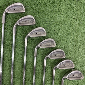 Ping Eye 2 Black Dot Iron Set ZZ Lite Stiff Flex 4-PW CP2 Wrap Grips Left Handed