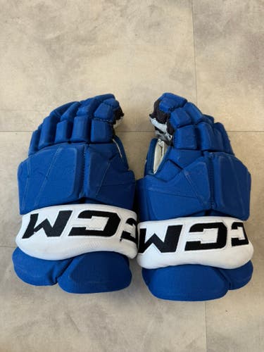 #75 Matteo Pietroniro Used CCM HGPTKXFPP Gloves 14" Pro Stock