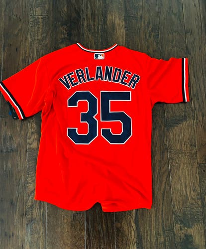 Detroit Tigers VERLANDER #35 Mens Large Orange Jersey (New) 2026