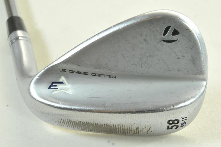 TaylorMade Milled Grind 3 Raw 58*-11 Wedge Right DG S200 Stiff Steel # 191525