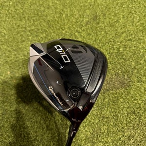 TaylorMade Qi10 10.5* Driver, Hzruds Stiff Flex, RH