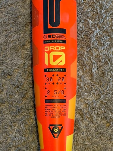 2025 Easton Hype Fire Composite USABat Certified Bat (-10) 20 oz 30" (Used)